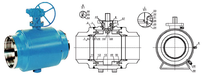 Class 900~1500 Full Welded Forged Steel Ball Valve